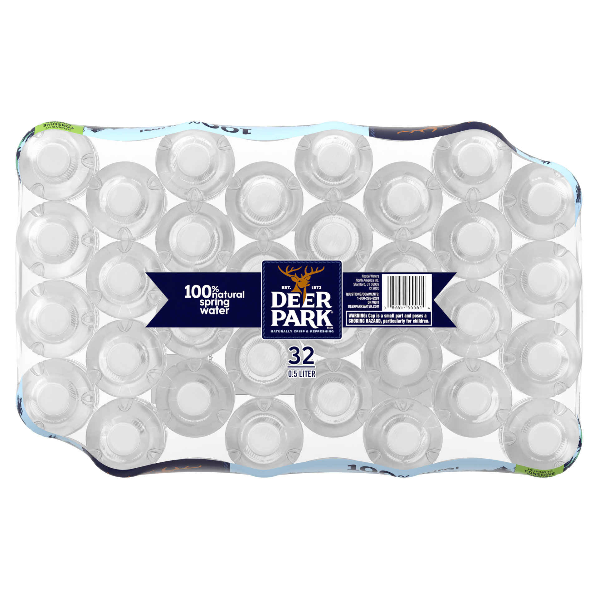 slide 4 of 5, Deer Park Brand Spring Water, 16.9-ounce plastic bottles (Pack of 32), 12 fl oz