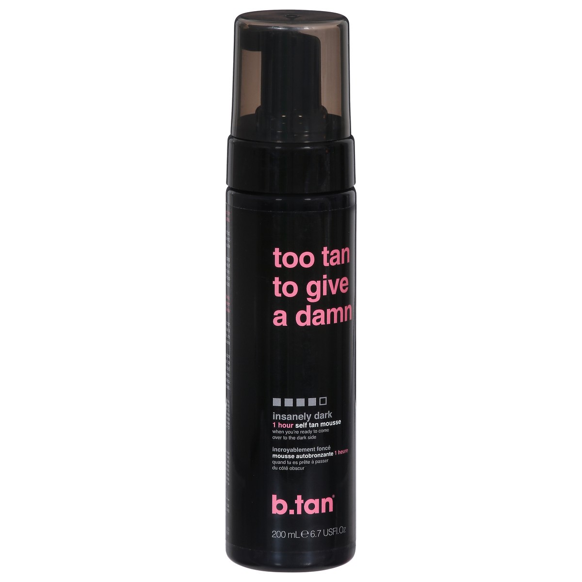 slide 3 of 9, b.tan Insanely Dark Too Tan to Give a Damn Self Tan Mousse 6.7 fl oz, 6.7 oz