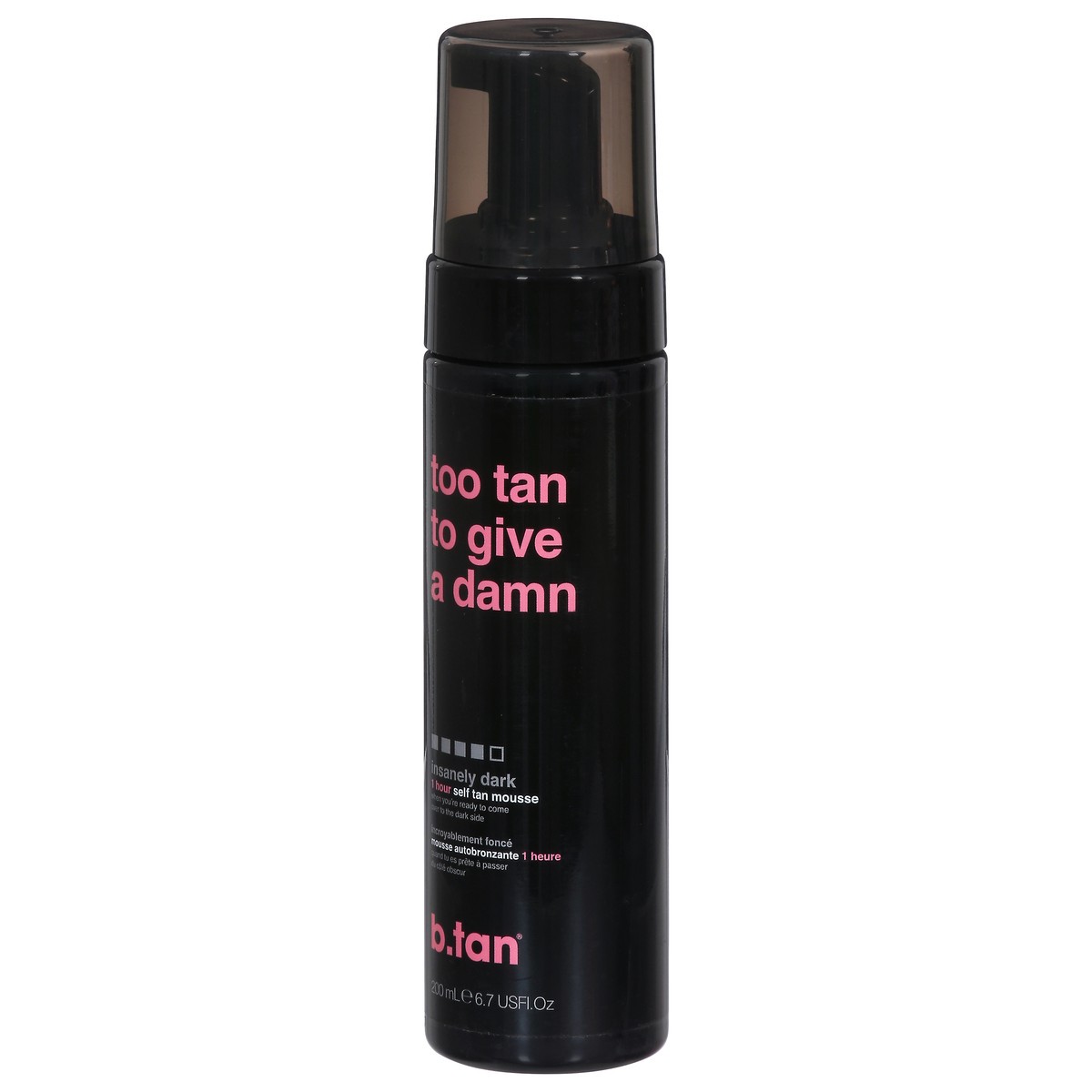 slide 7 of 9, b.tan Insanely Dark Too Tan to Give a Damn Self Tan Mousse 6.7 fl oz, 6.7 oz