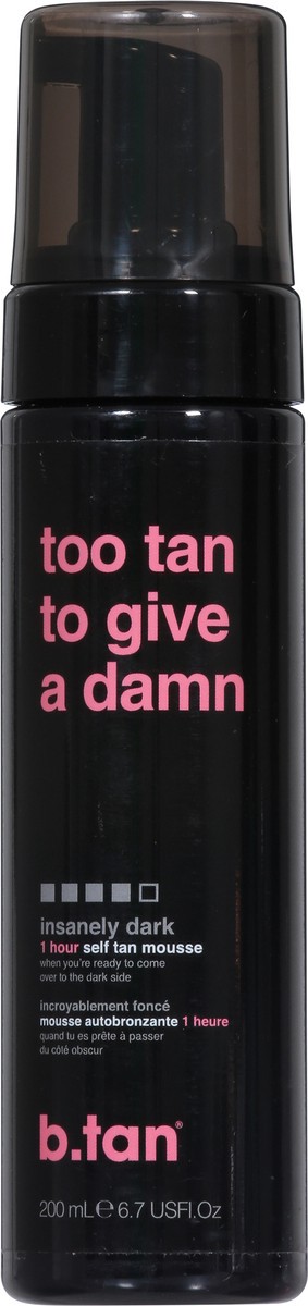 slide 2 of 9, b.tan Insanely Dark Too Tan to Give a Damn Self Tan Mousse 6.7 fl oz, 6.7 oz