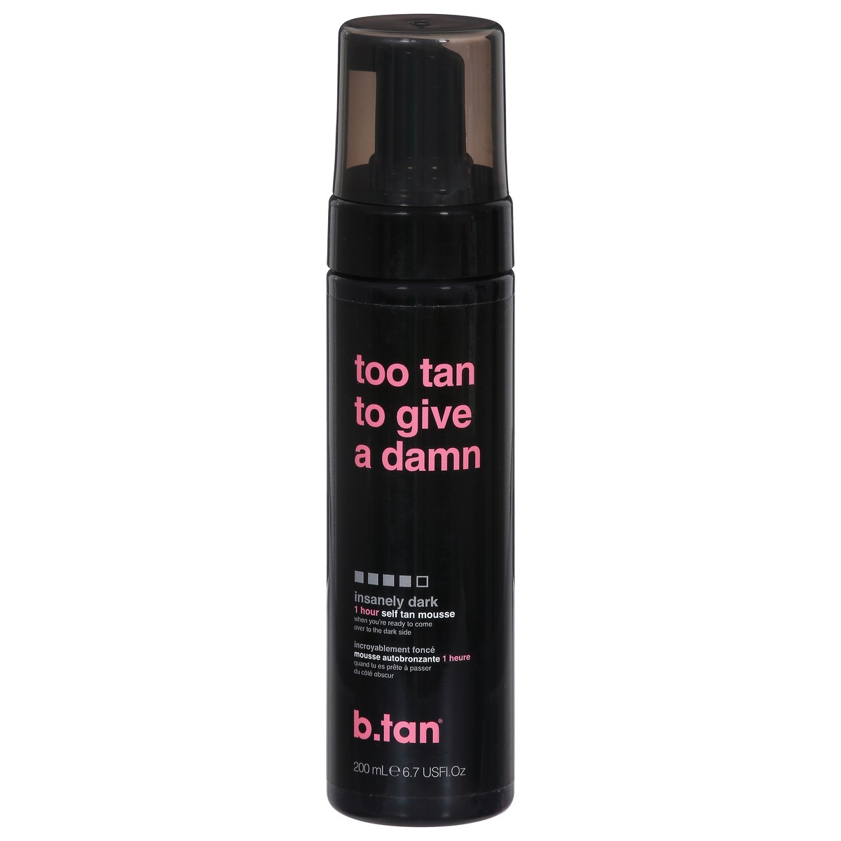 slide 1 of 9, b.tan Insanely Dark Too Tan to Give a Damn Self Tan Mousse 6.7 fl oz, 6.7 oz