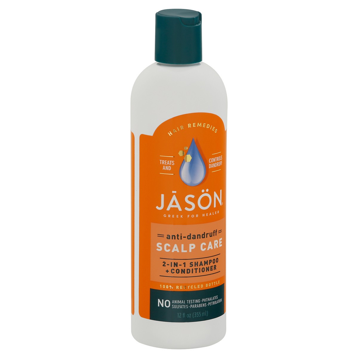 slide 2 of 9, Jason Anti-Dandruff Scalp Care 2-in-1 Shampoo + Conditioner 12 fl oz, 12 fl oz