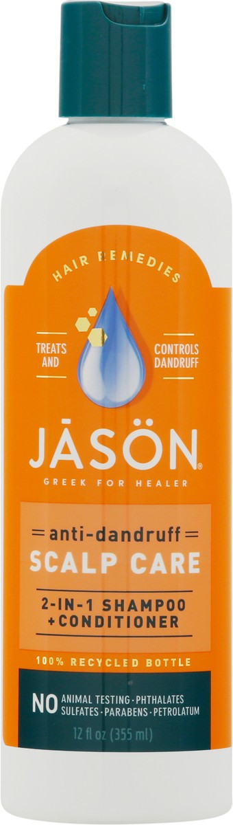 slide 8 of 9, Jason Anti-Dandruff Scalp Care 2-in-1 Shampoo + Conditioner 12 fl oz, 12 fl oz
