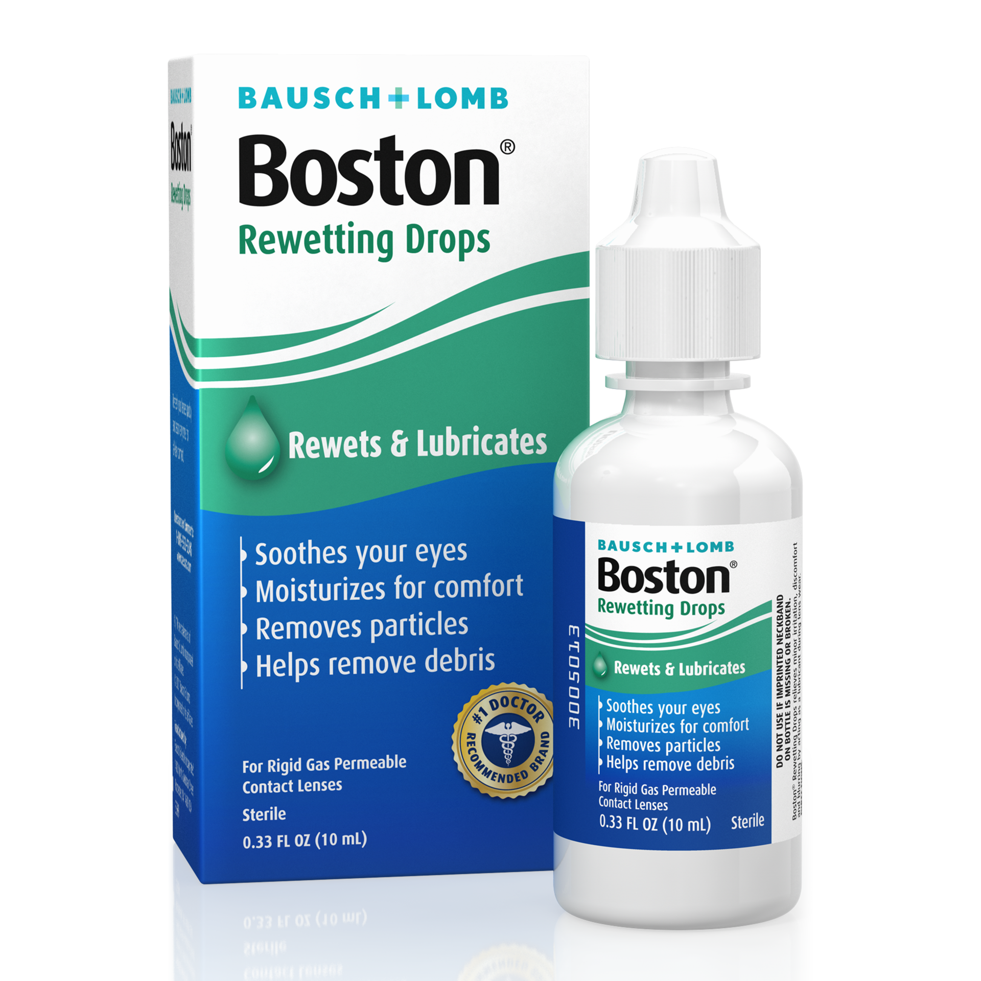 slide 1 of 12, Boston Rewetting Drops for Rigid Gas Permeable Contact Lenses - from Bausch + Lomb, 0.34 fl oz (10 mL), 0.34 fl oz