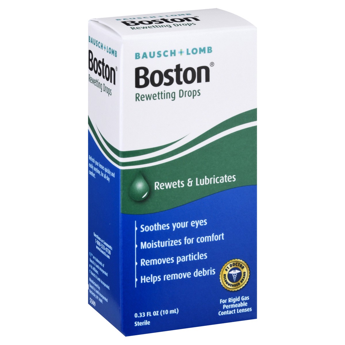 slide 2 of 12, Bausch + Lomb Boston Rewetting Drops 0.33 oz, 0.33 oz