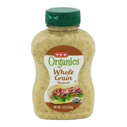 H-B Organics Whole Grain Mustard - 9 oz