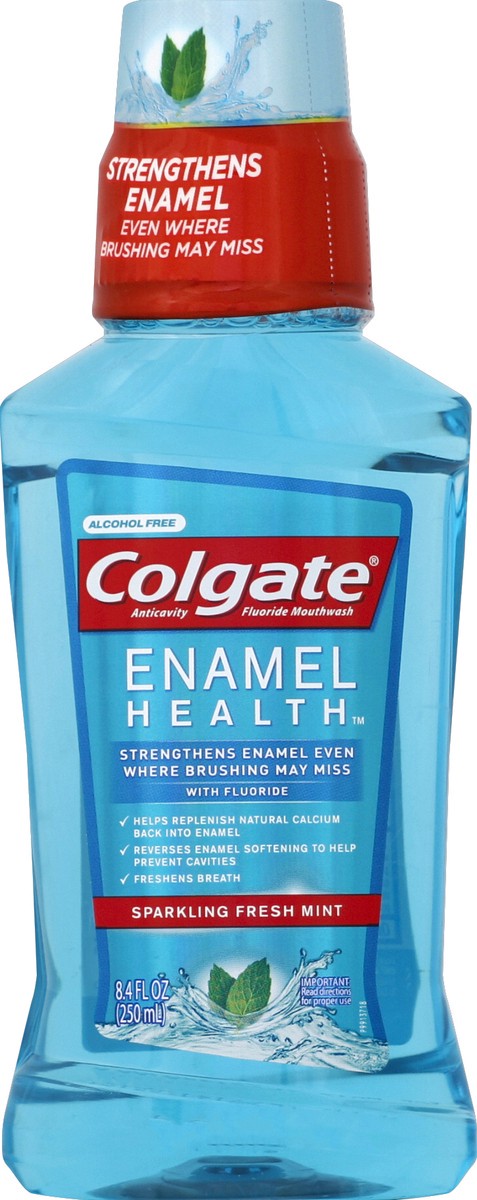 slide 3 of 6, Colgate Enamel Health Mouthwash, Fresh Mint - 250 mL, 8.4 fl.oz., 8.40 fl oz