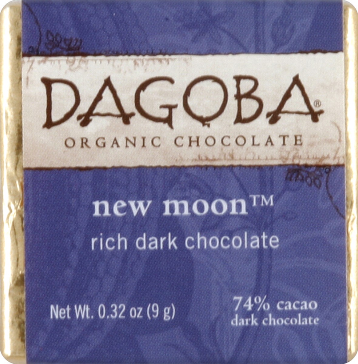 slide 1 of 6, DAGOBA Dark Chocolate 0.32 oz, 0.32 oz