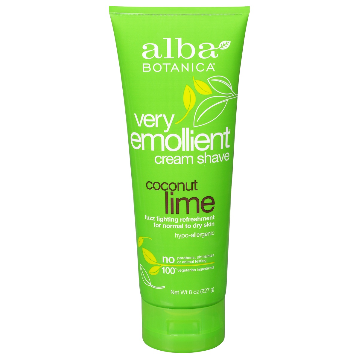 slide 1 of 1, Alba Botanica Cream Shave, Coconut Lime, 8 oz