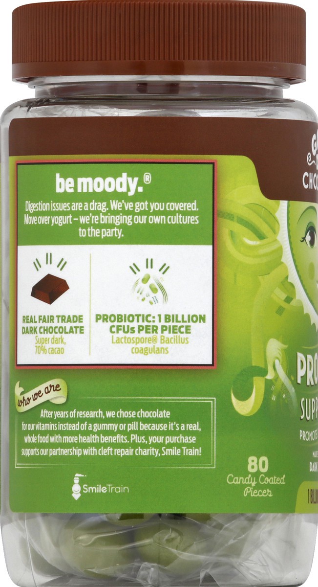 slide 3 of 6, Good Day Chocolate Probiotic Supplement, 80 ct