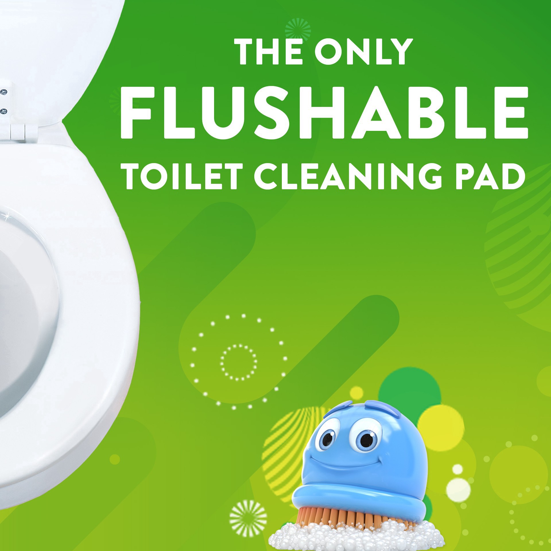 slide 3 of 8, Scrubbing Bubbles Fresh Brush Heavy Duty Flushable Refills, Citrus - Convenient and Thorough Clean for Your Toilet, 8 Pads, 8 ct