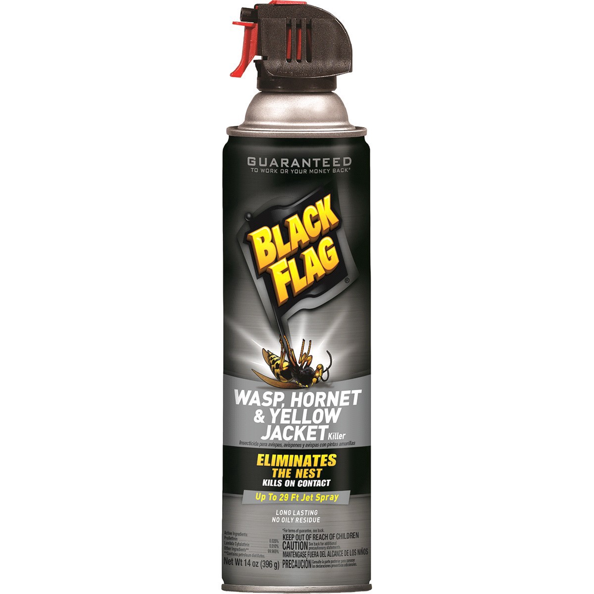 slide 1 of 5, Black Flag Wasp, Hornet & Yellow Jacket Killer, 14 oz