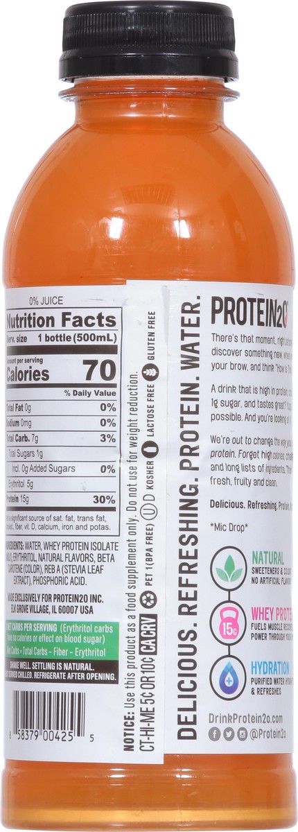 slide 4 of 9, Protein2o Peach Mango Water Beverage 16.9 fl oz, 16.9 fl oz