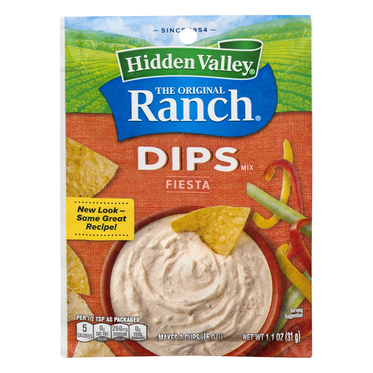 slide 1 of 1, Hidden Valley Fiesta Ranch Dip Mix, 1 oz