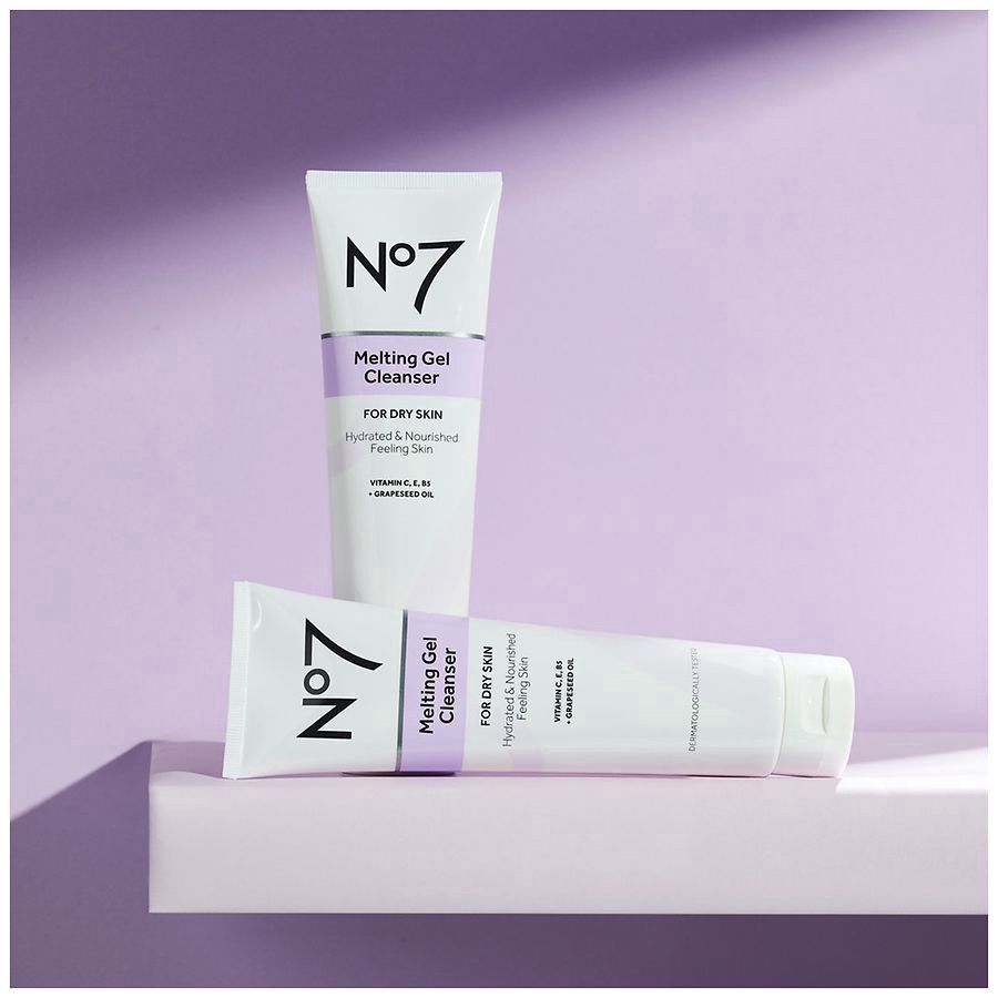 slide 2 of 5, No7 Melting Gel Cleanser for Dry Skin, 5 fl oz