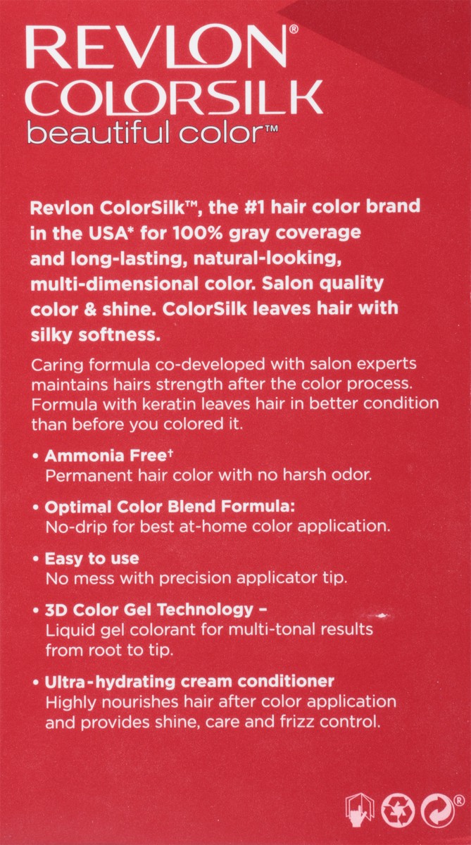 slide 6 of 9, Revlon Colorsilk 54 Light Golden Brown Vegan Keratin Permanent Hair Color 1 Each, 1 ct