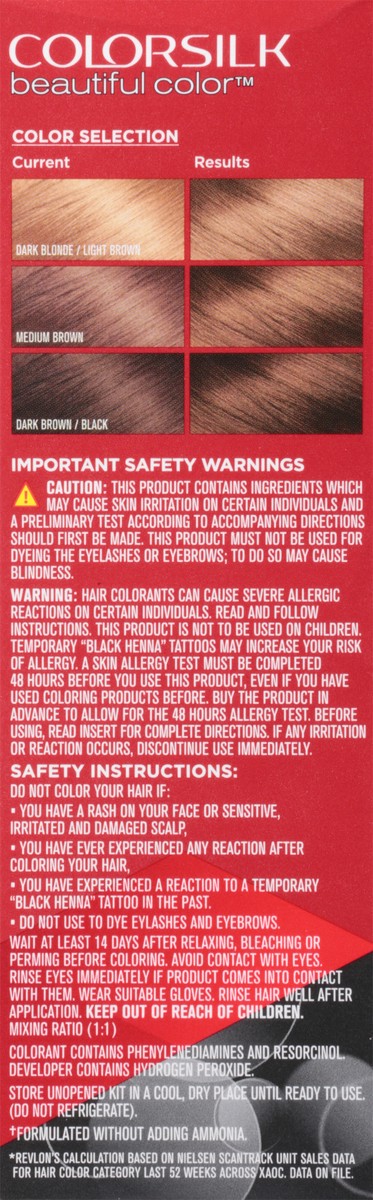 slide 4 of 9, Revlon Colorsilk 54 Light Golden Brown Vegan Keratin Permanent Hair Color 1 Each, 1 ct