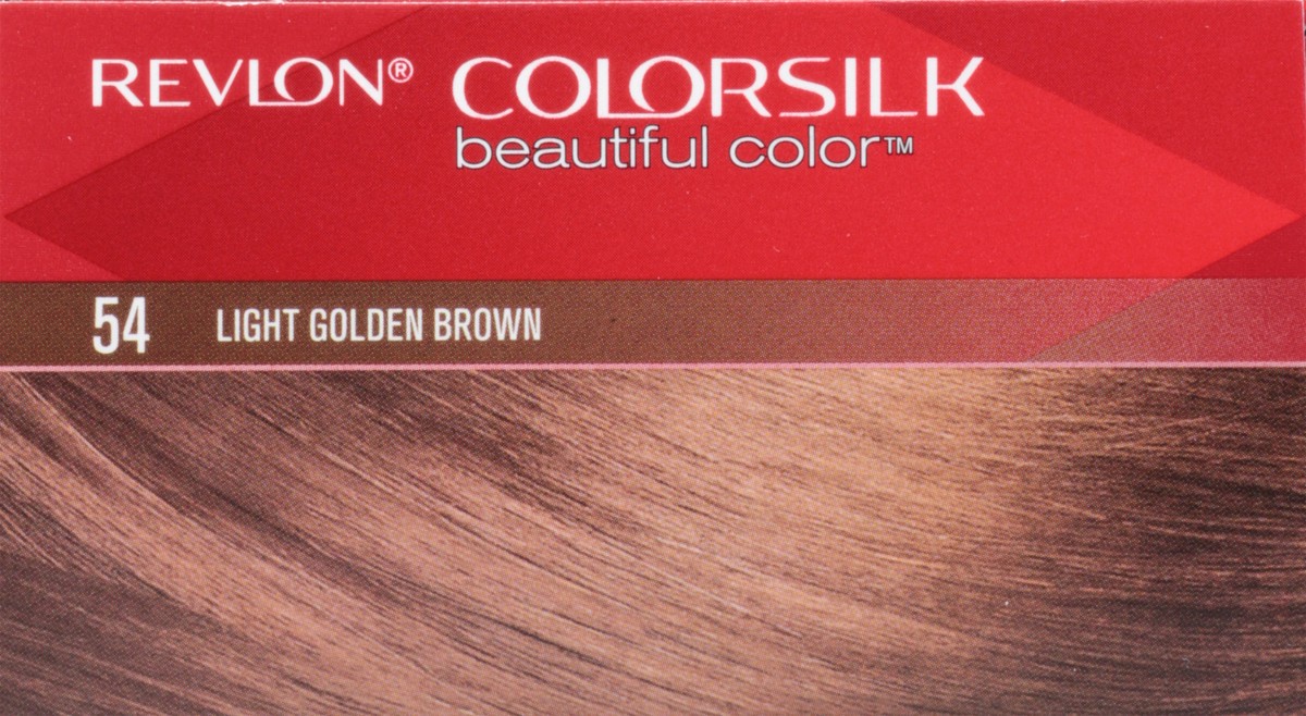 slide 3 of 9, Revlon Colorsilk 54 Light Golden Brown Vegan Keratin Permanent Hair Color 1 Each, 1 ct