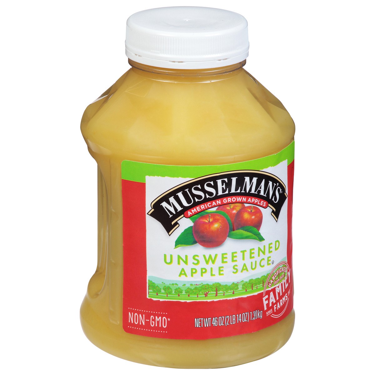 slide 9 of 13, Musselman's Unsweetened Apple Sauce 46 oz., 46 oz