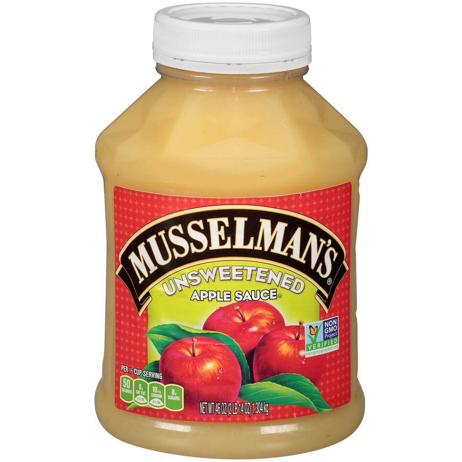 slide 1 of 13, Musselman's Unsweetened Apple Sauce 46 oz., 46 oz