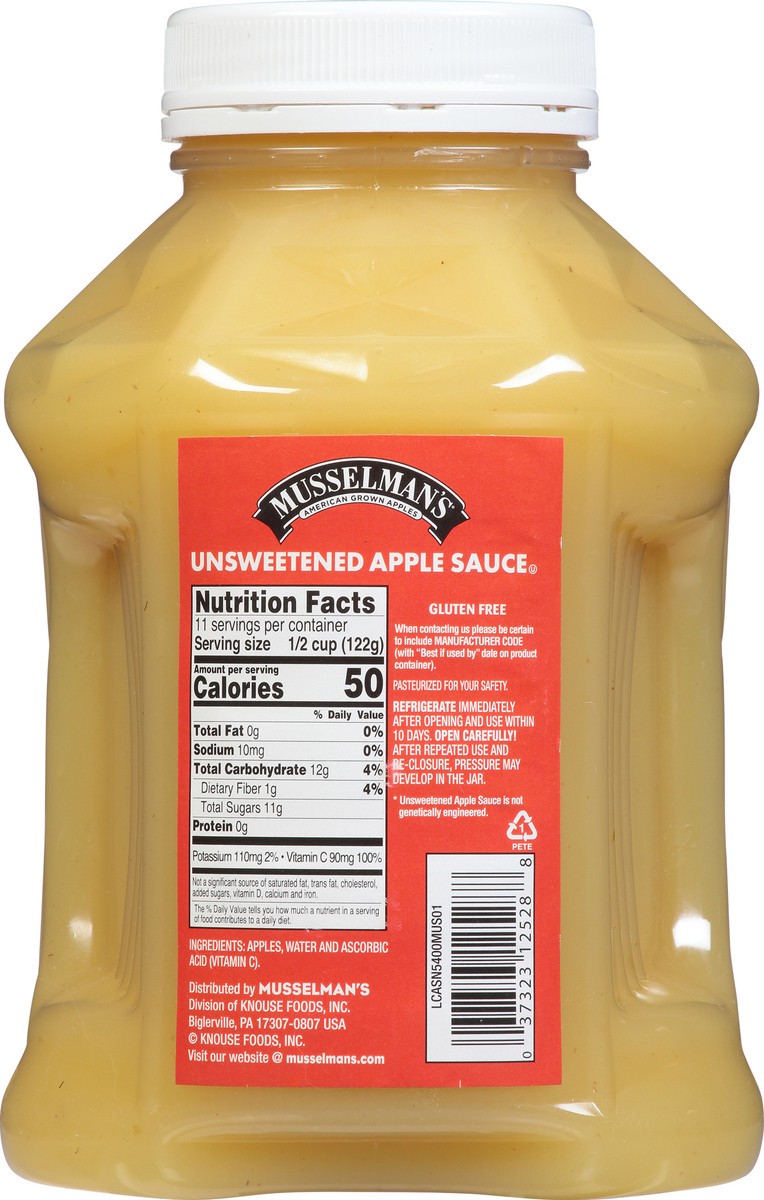 slide 4 of 13, Musselman's Unsweetened Apple Sauce 46 oz., 46 oz