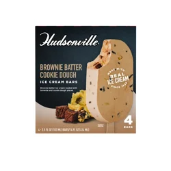Hudsonville Ice Cream Brownie Batter Cookie Dough - 4 ct 3.5 oz