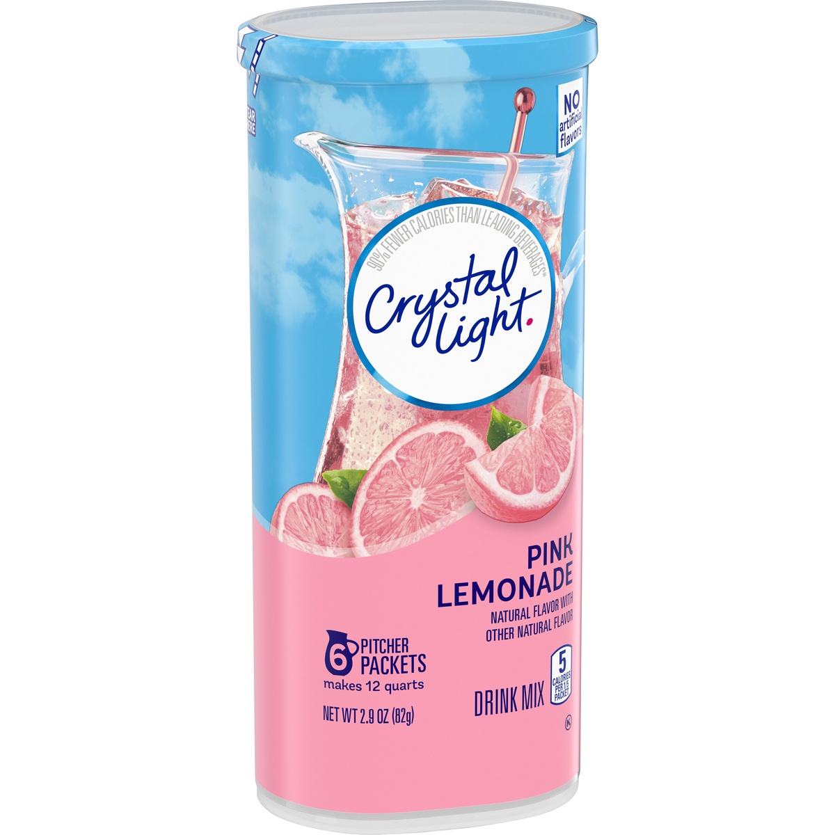 slide 2 of 11, Crystal Light Pink Lemonade Naturally Flavored Powdered Drink Mix Pitcher, 2.9 oz