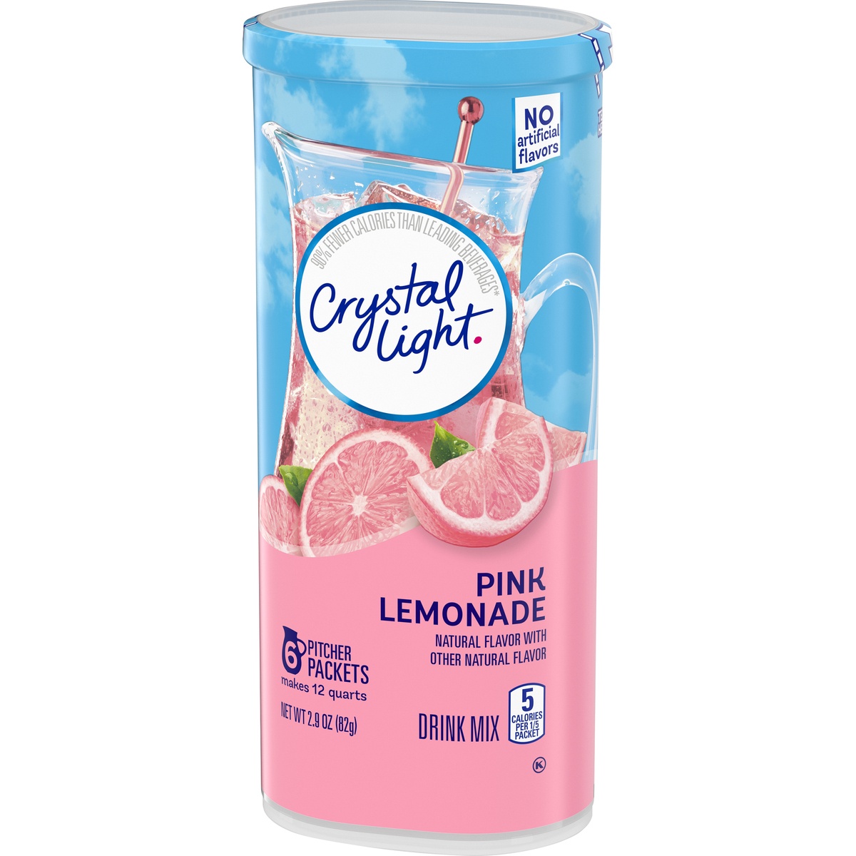 slide 3 of 11, Crystal Light Pink Lemonade Naturally Flavored Powdered Drink Mix Pitcher, 2.9 oz