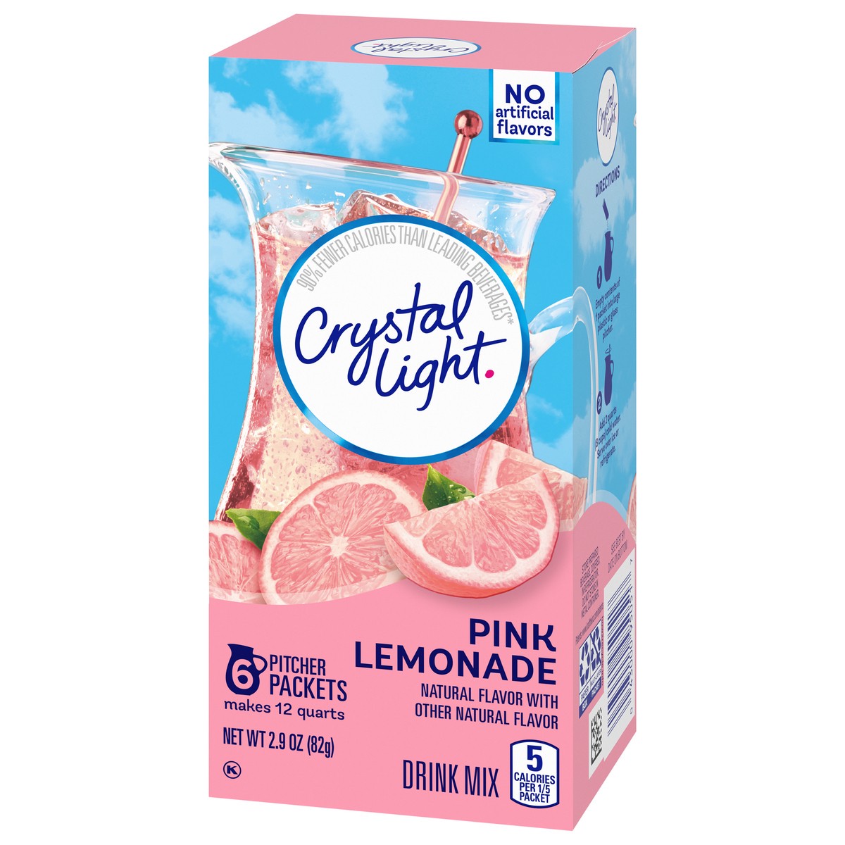 slide 8 of 9, Crystal Light Pink Lemonade Naturally Flavored Powdered Drink Mix, 6 ct Pitcher Packets, 6 ct