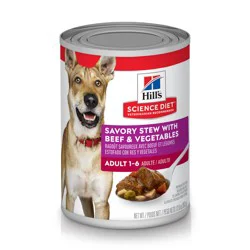 Hill's Science Diet Savory Stew With Beef & Vegetables Wet Dog Food Adult 1-6 12.8 oz