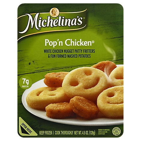 slide 1 of 1, Michelinas Frozen Meal Popn Chicken, 4.5 oz