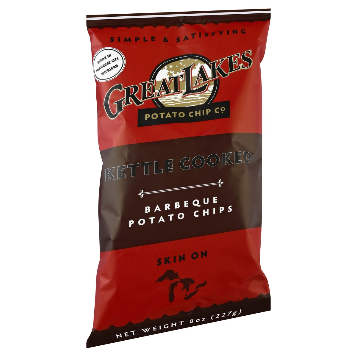 slide 6 of 12, Great Lakes Potato Chip Kettle Cooked Barbeque Potato Chips - 8 oz, 8 oz