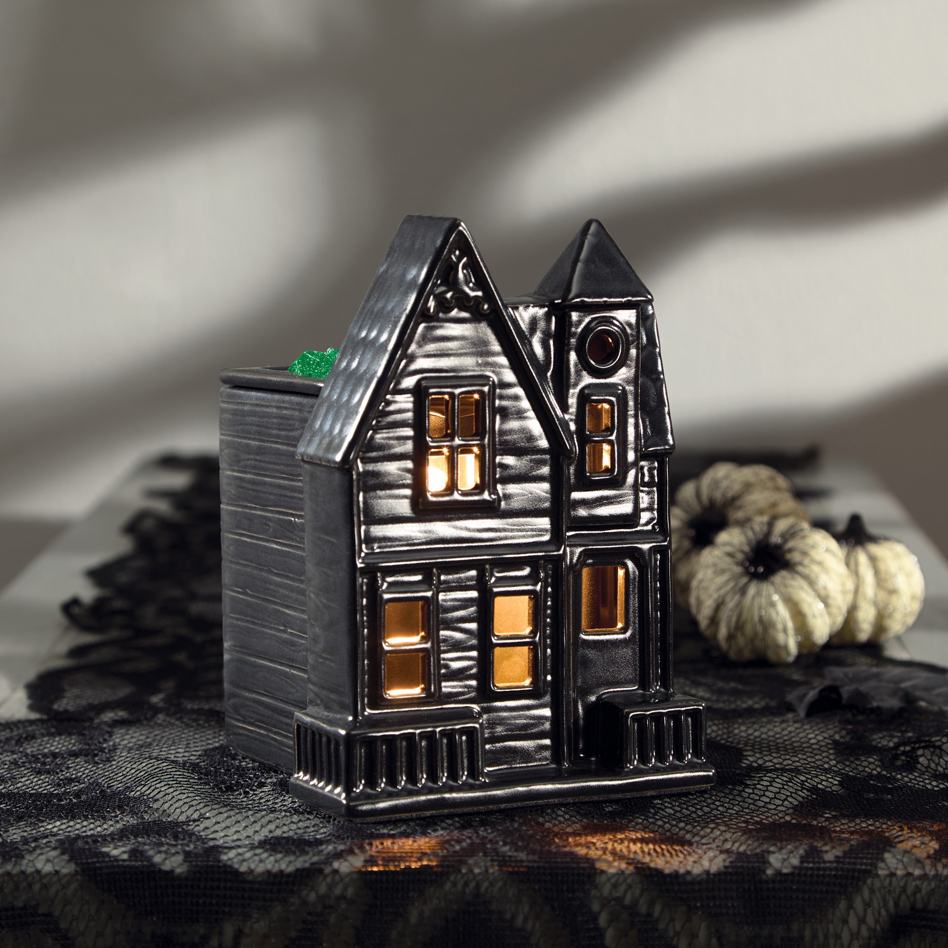 slide 3 of 3, 6" Ceramic House Wax Warmer By Ashland, 6 in