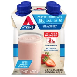 Atkins Strawberry Shake, 4Ct