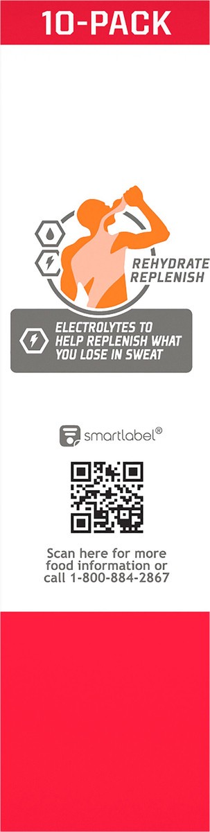 slide 7 of 8, Gatorade Zero Zero Sugar Thirst Quencher Powder Fruit Punch Natural Flavor- 10 ct, 1.02 oz