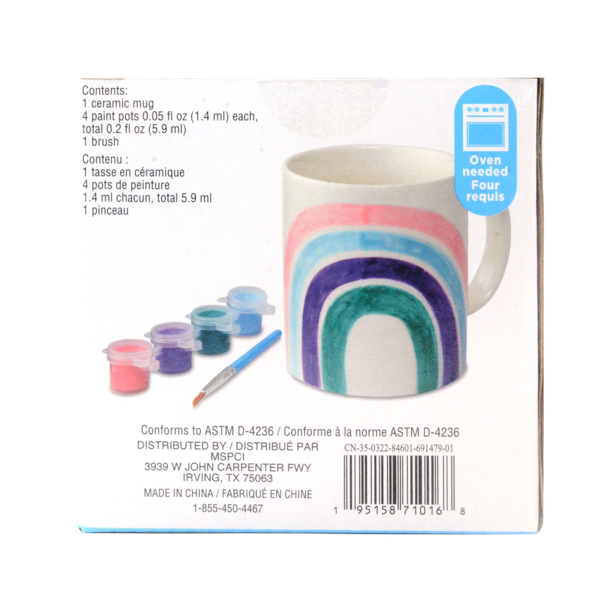 slide 3 of 3, Trend-Themed Color Your Way Mug Kit By Creatology, 4 in x 4 in