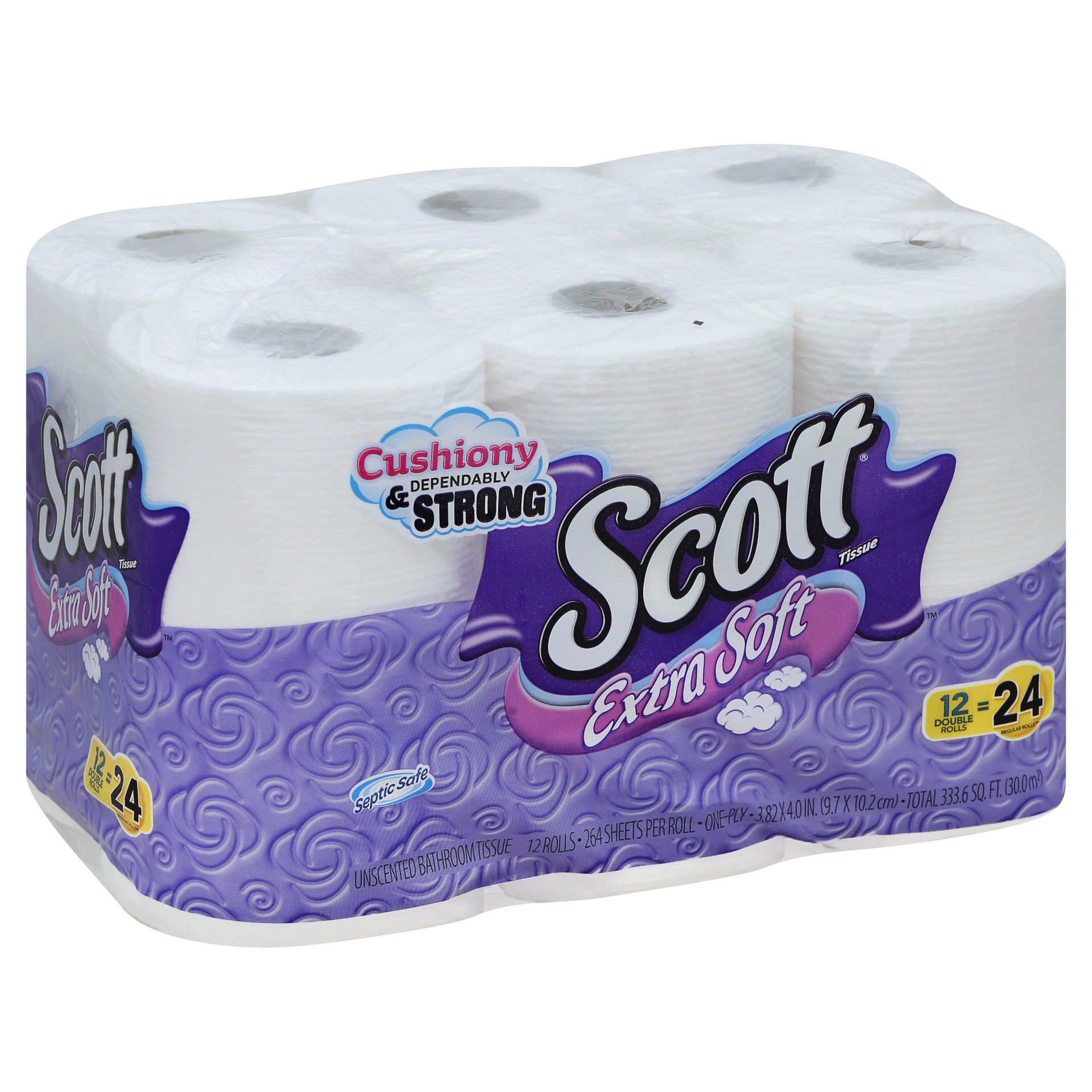 slide 1 of 1, Scott Extra Soft Toilet Paper, 12 ct