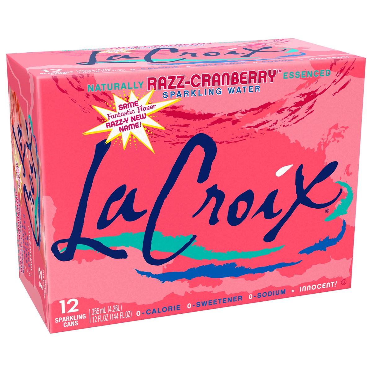 slide 7 of 7, La Croix Razz-Cranberry 12 Pack 12oz, 12 ct; 12 fl oz