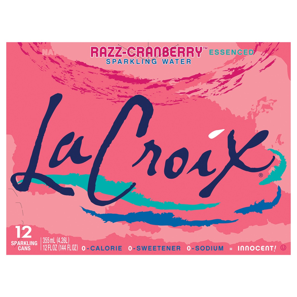 slide 1 of 7, La Croix Razz-Cranberry 12 Pack 12oz, 12 ct; 12 fl oz
