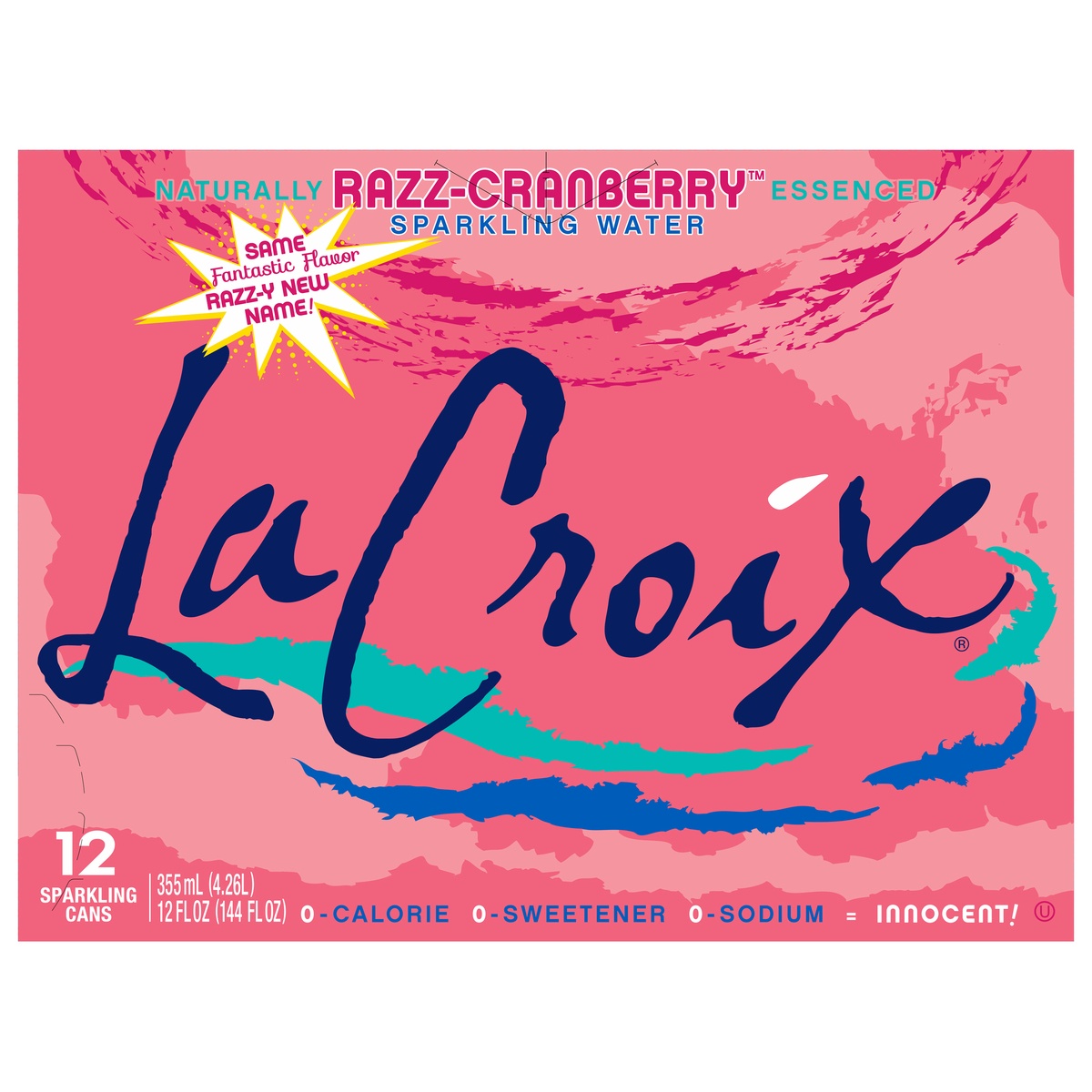 slide 1 of 1, La Croix Cranberry Raspberry Sparkling Water, 12 ct; 12 fl oz