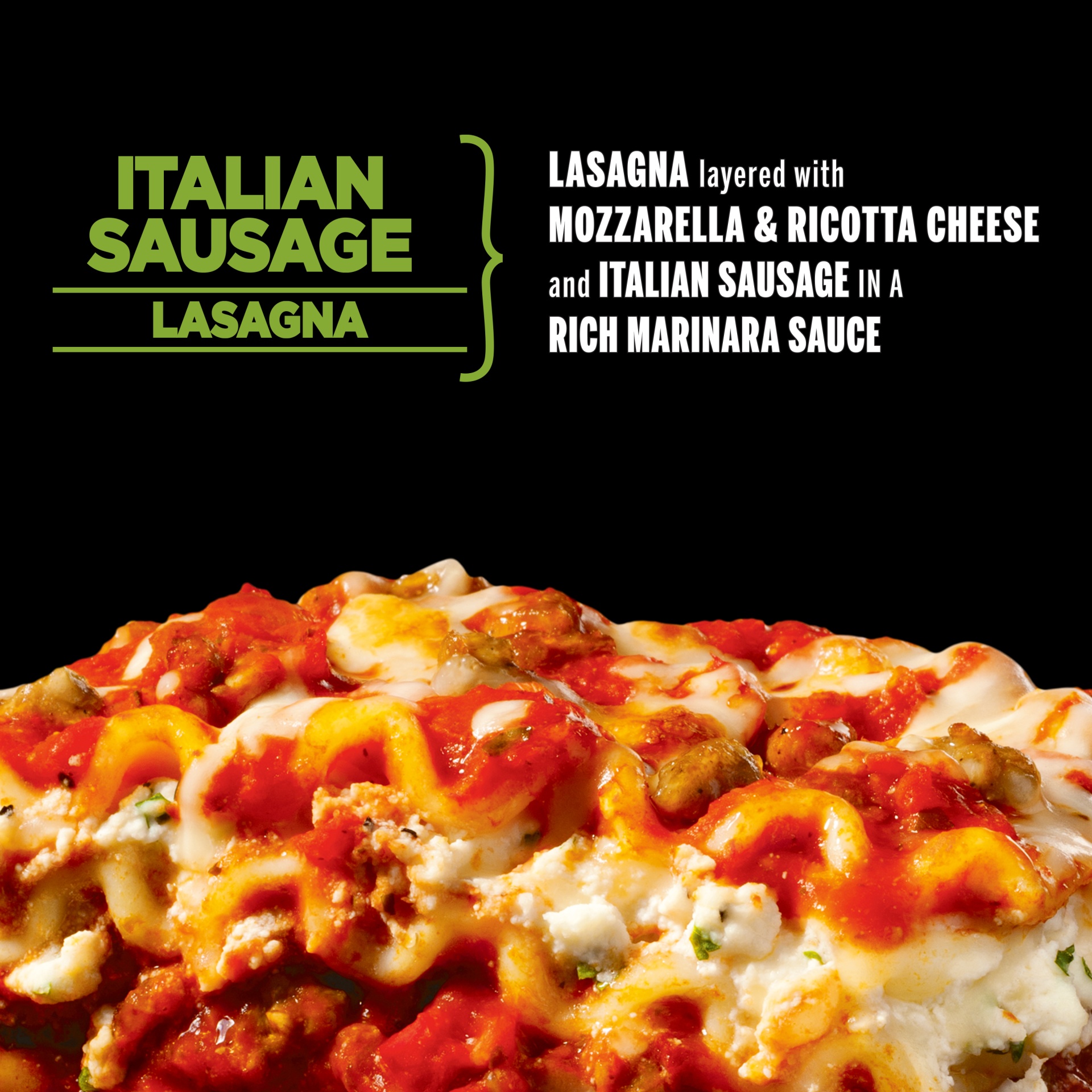 slide 4 of 10, DEVOUR Italian Sausage Lasagna, 12.5 oz