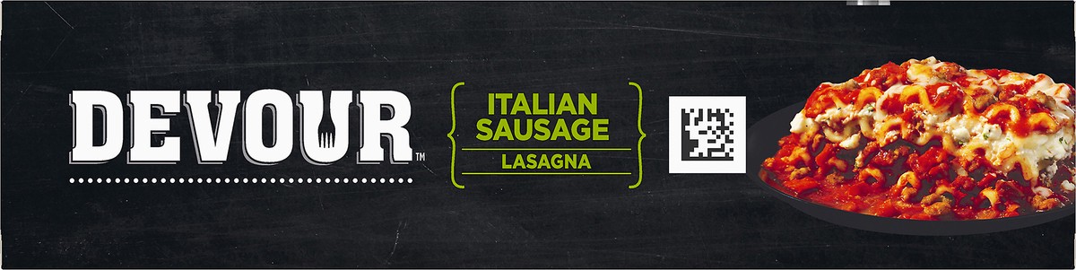 slide 4 of 13, DEVOUR Italian Sausage Lasagna 12.5 oz. Box, 12.5 oz