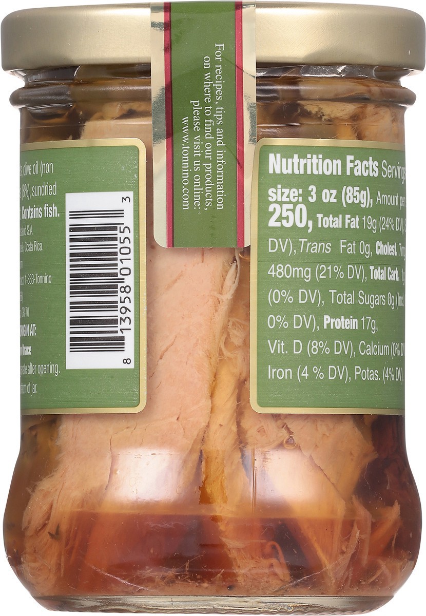 slide 4 of 9, Tonnino Tuna Fillets with Sundried Tomato & Olives in Olive Oil 6.3 oz, 6.3 oz