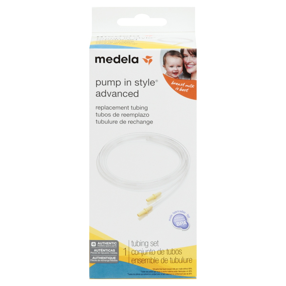 slide 1 of 1, Medela Pump in Style Replacement Tubing, 1 ct