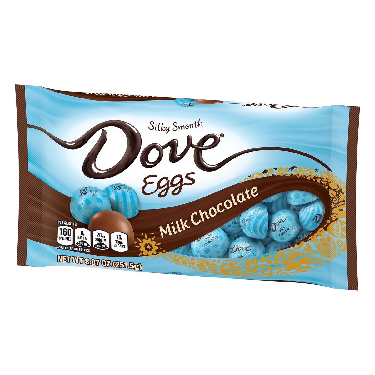 slide 7 of 7, DOVE Milk Chocolate Eggs Easter Candy, 8.87 Oz Bag, 8.87 oz