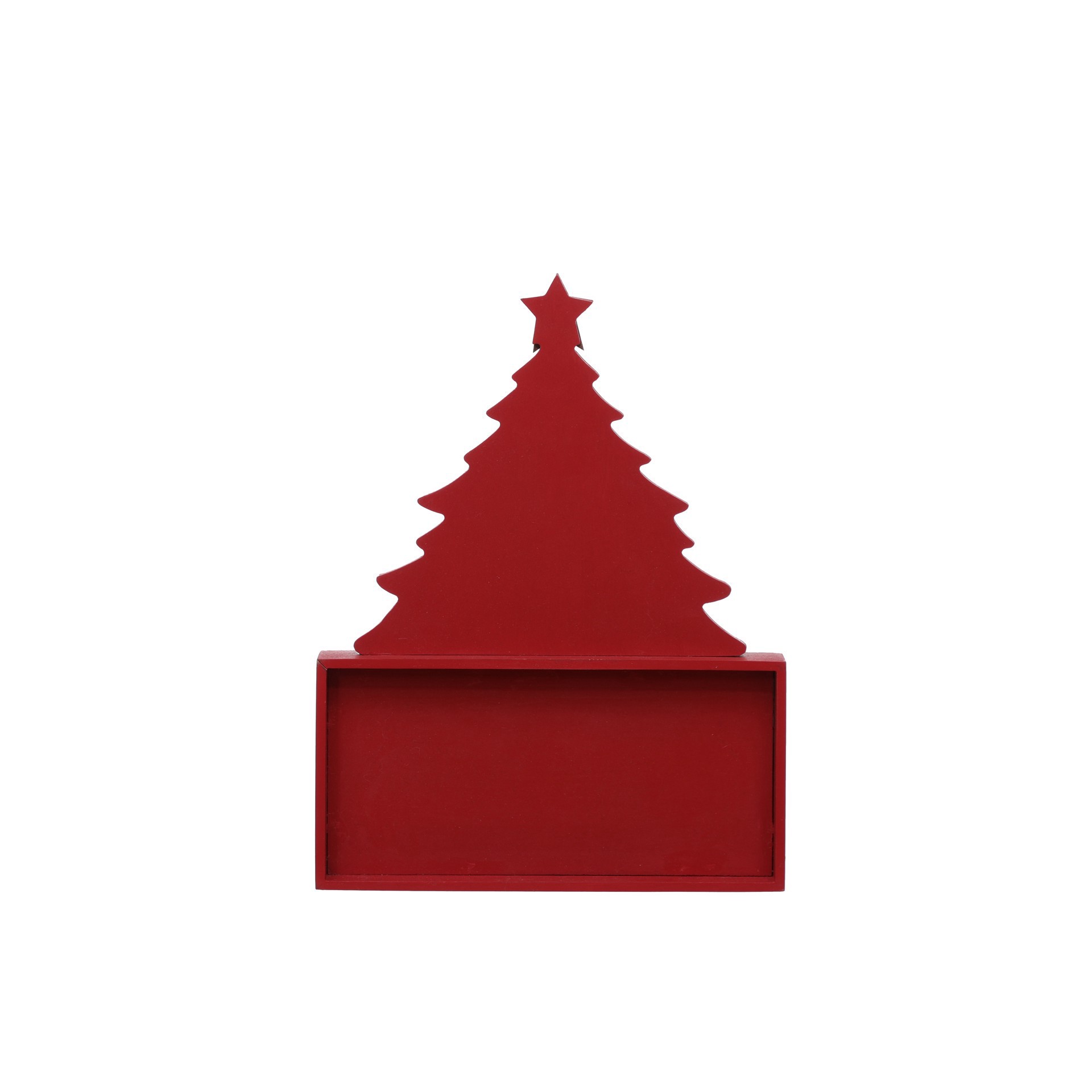 slide 2 of 3, 12" Red & White Christmas Tree With Santa Countdown Tabletop Decor By Ashland, 12 in