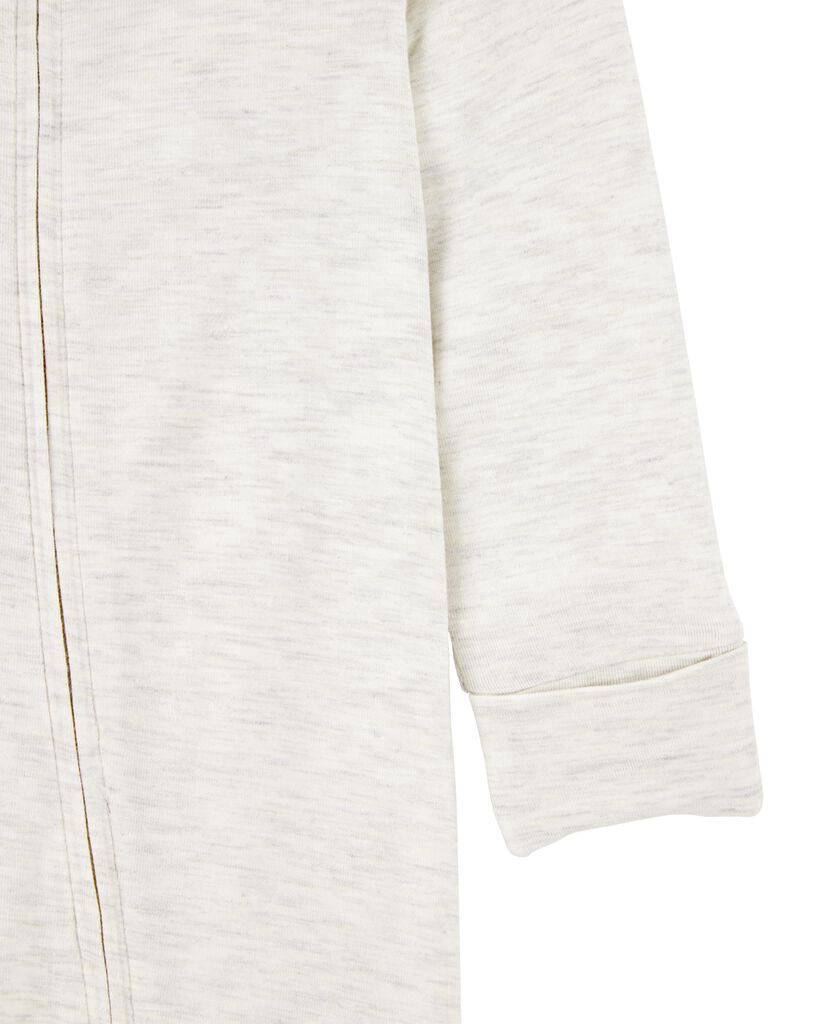 slide 3 of 3, Carter's Baby Zip-Up PurelySoft Sleep & Play Pajamas - Gray Gray 3M, 1 ct