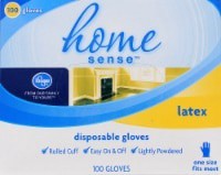 slide 1 of 3, Kroger Home Sense Disposable Latex Gloves, 100 ct