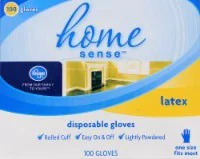 Kroger Home Sense Disposable Latex Gloves