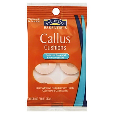 slide 1 of 1, Hill Country Fare Callus Cushion Rounds, 6 ct